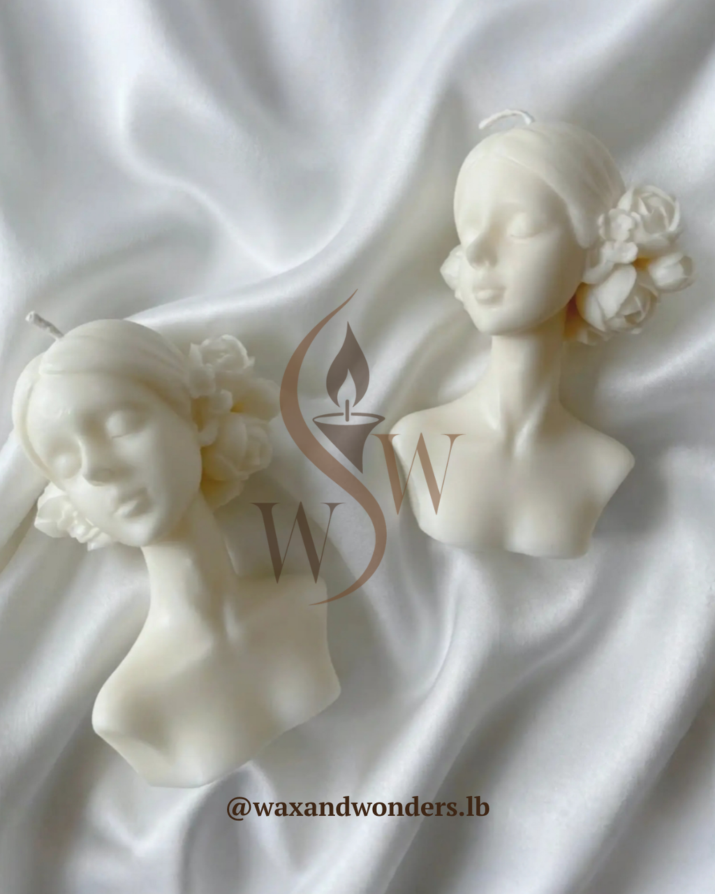 Flower Head Girl Candle