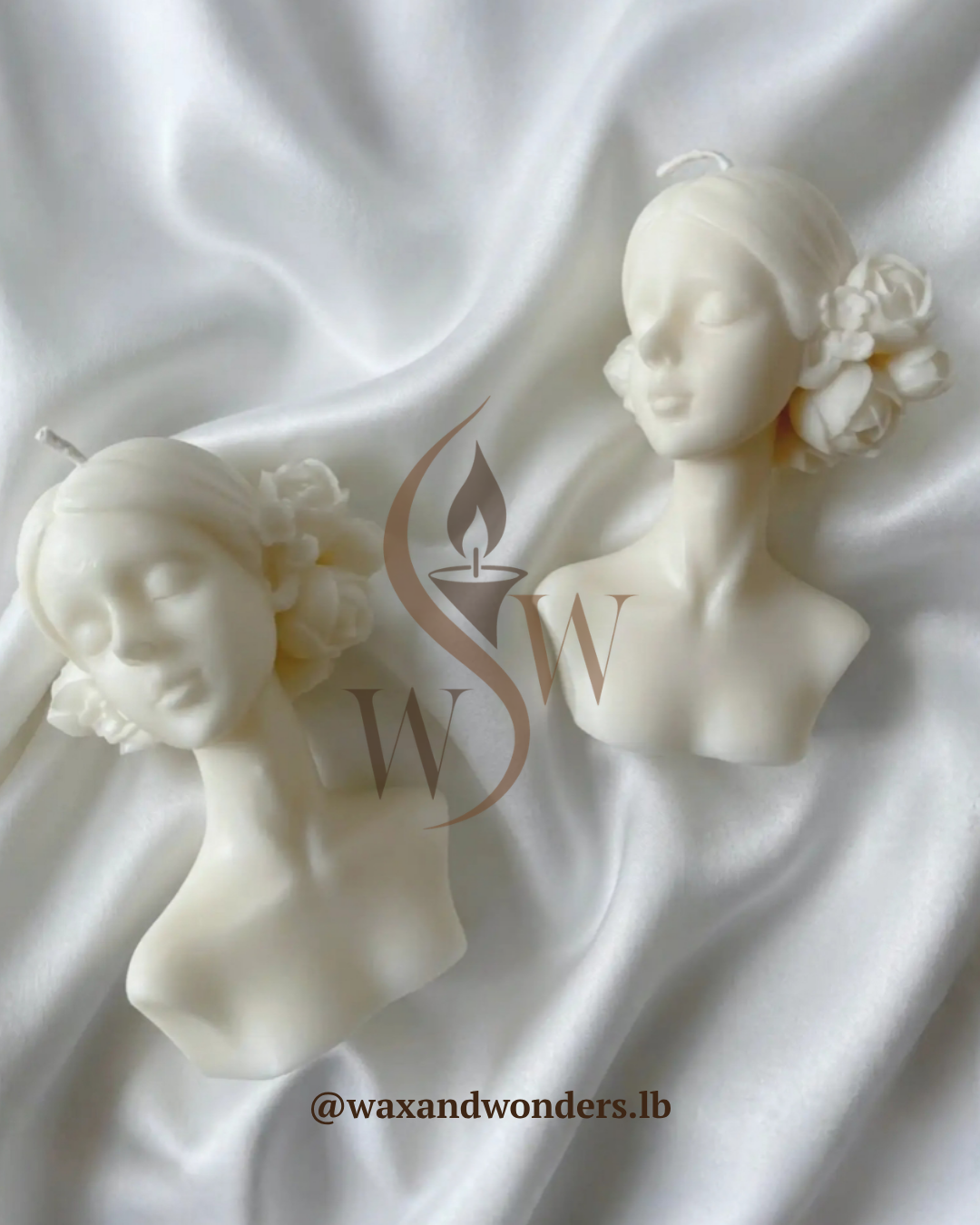 Flower Head Girl Candle