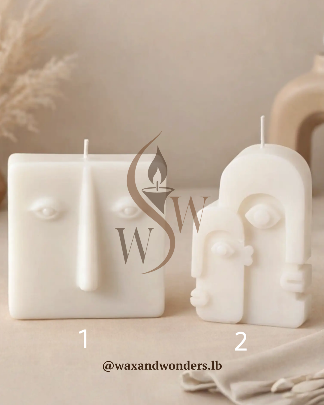 Faces Candle