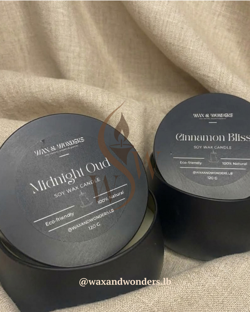 Twilight Black Tin Candle