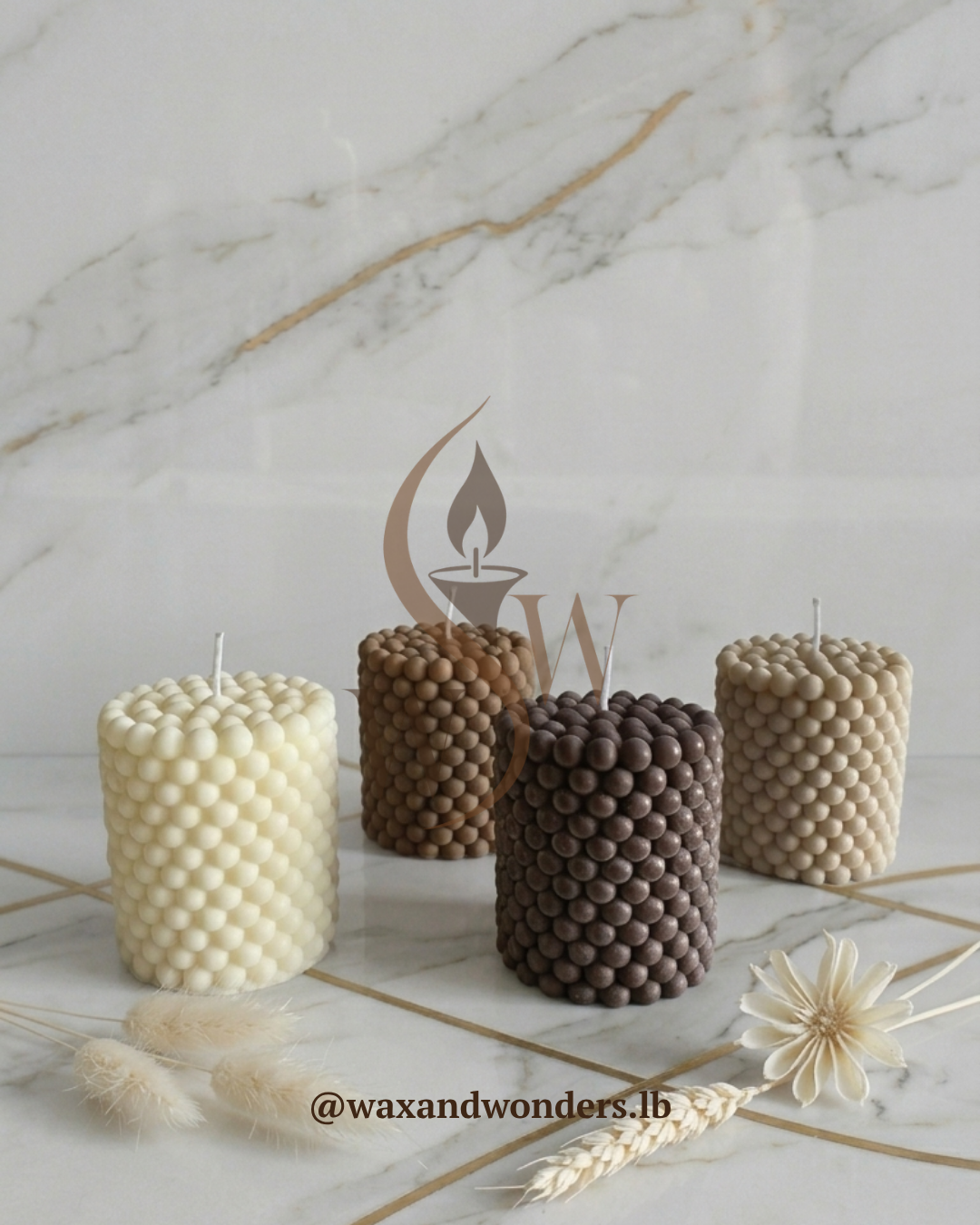 Bubble Cylinder Candle