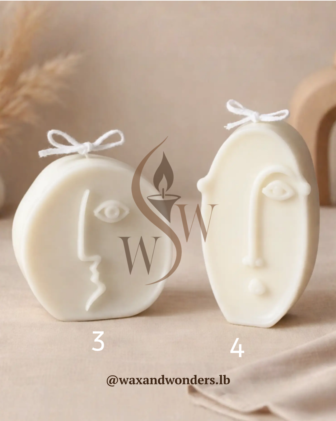 Faces Candle