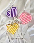Rainbow Heart Candle
