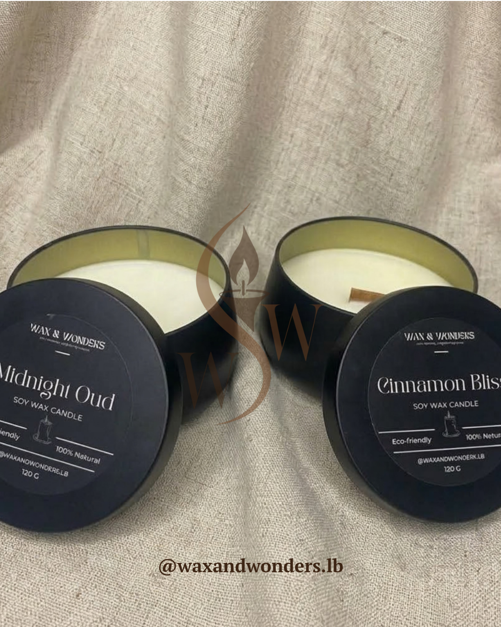 Twilight Black Tin Candle