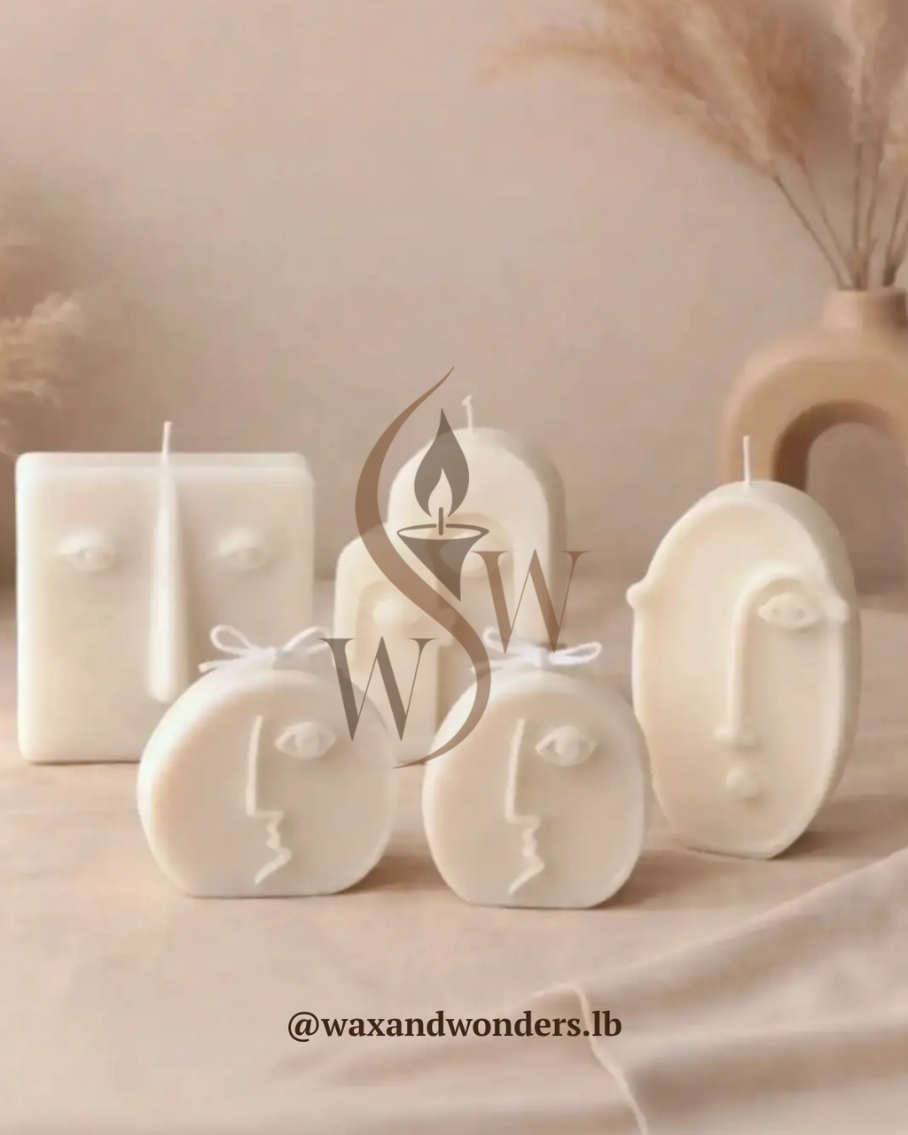 Faces Candle