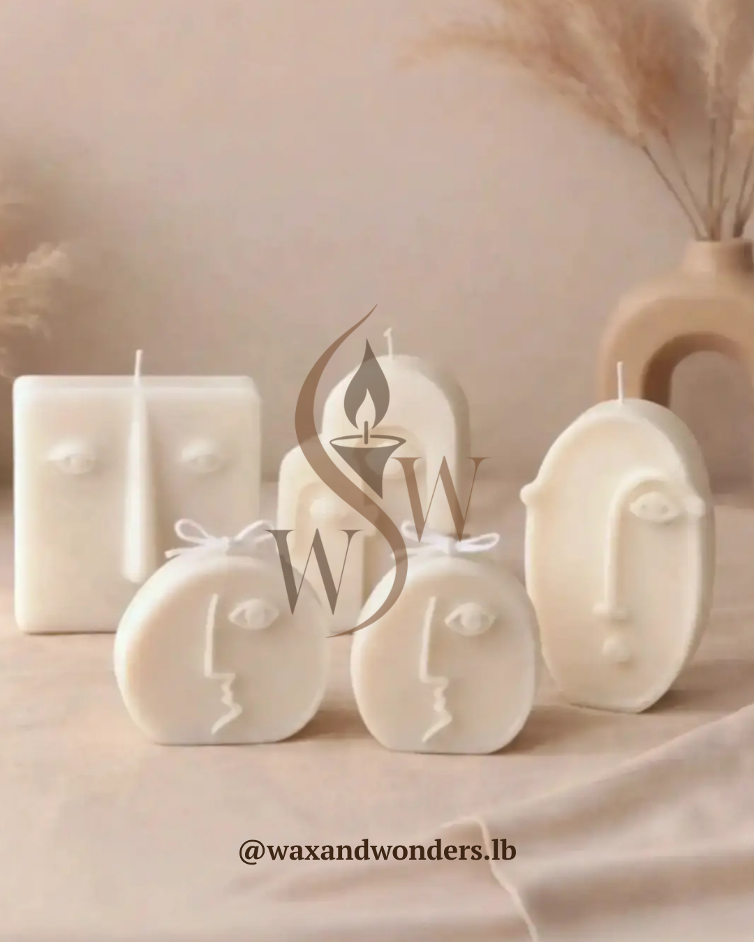 Faces Candle