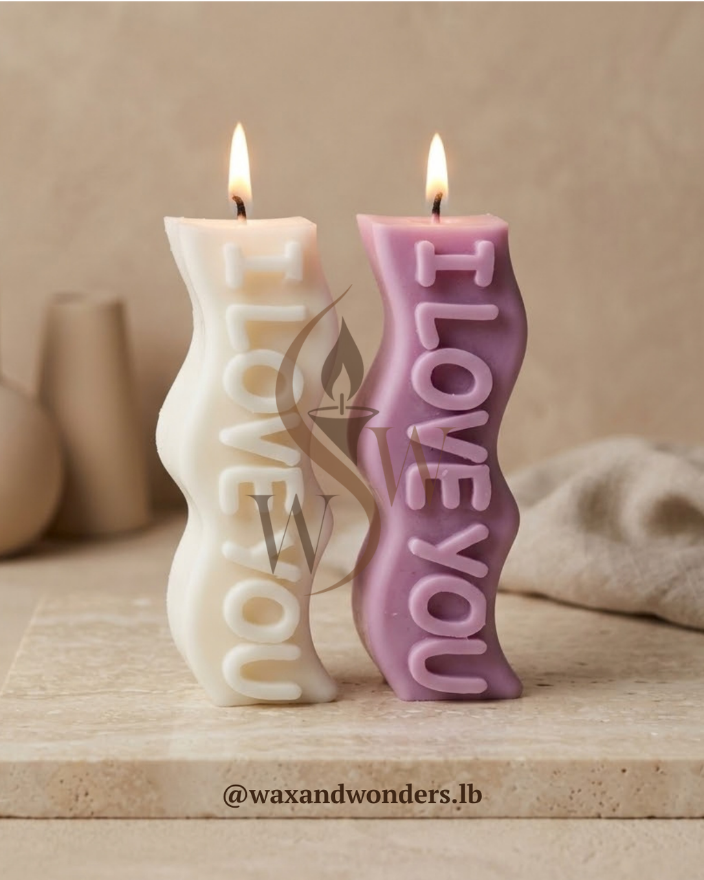 I Love You Candle
